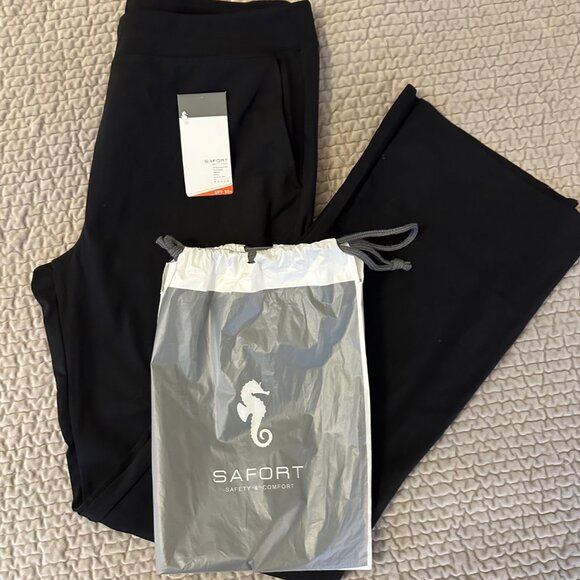 SAFORT Black Straight-Leg Stretch Work Pants | XXL | 34” Inseam | NWT - Picture 1 of 5